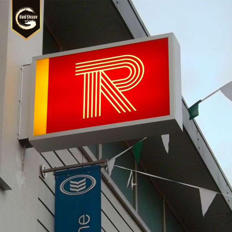 Outdoor Logo Sign board Projecting sign Acrylic advertising light box