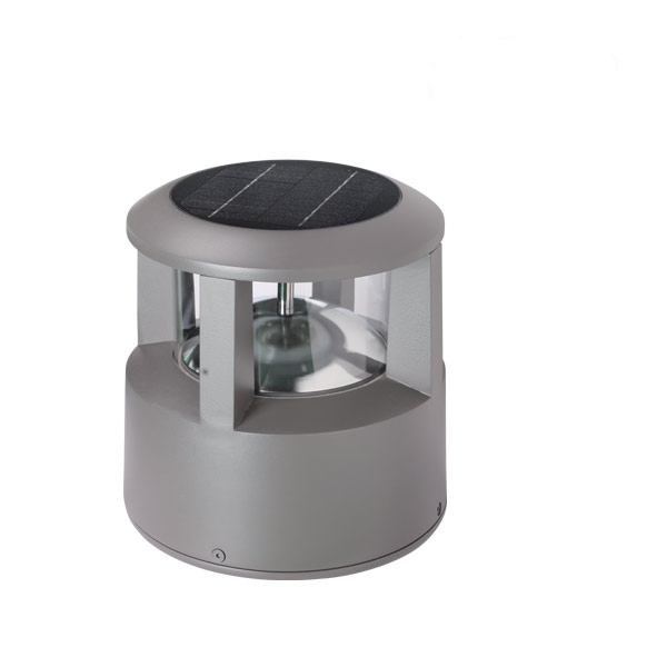 LED solar pillar light in China