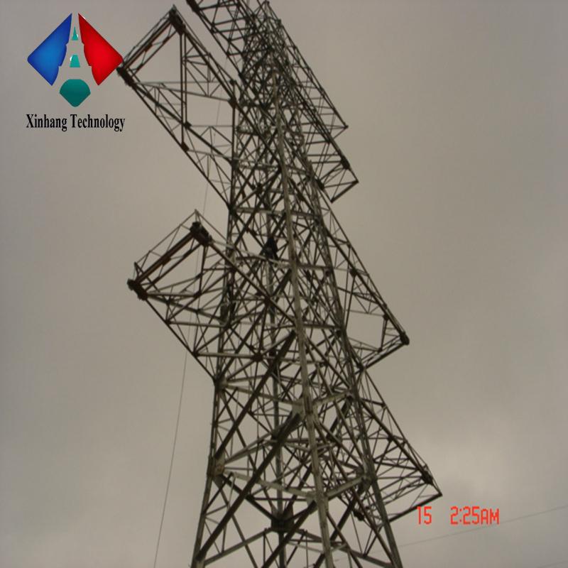 crank up tubular electric power tower 15m 11kv 66kv 33kv 220 kv 275kv steel structure workshop