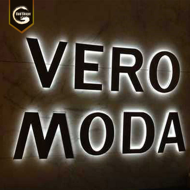 Acrylic wall clock supermarket sign board led signage indoor light signs