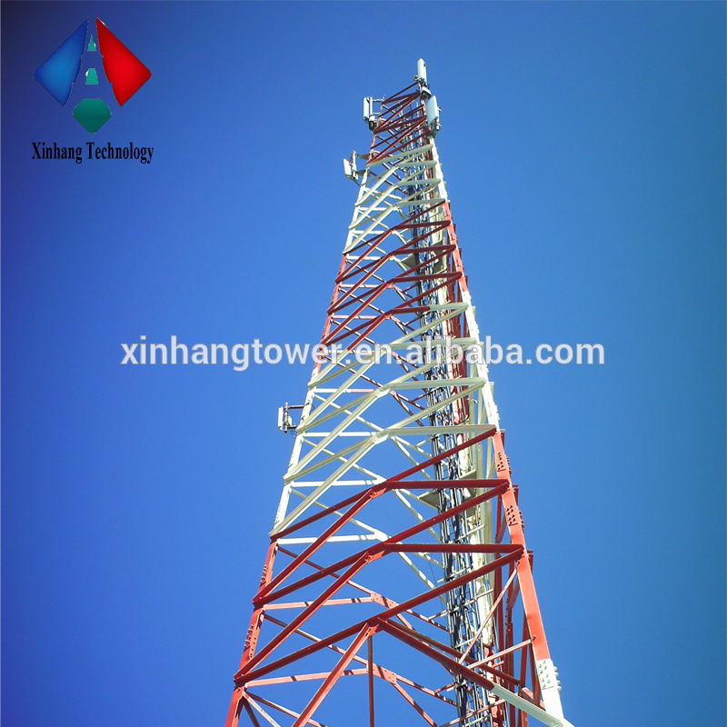 Malaysia 60m Angle Steel Self Supporting Lattice Tower