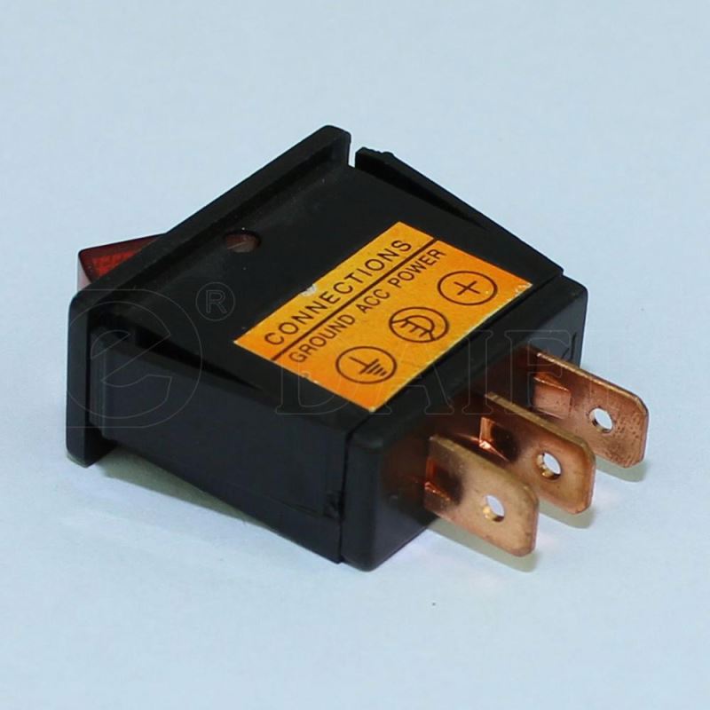 ASW-25D 20A SPST 3 Pin ON OFF 2 Way PCB Illuminated Car Switch 12V