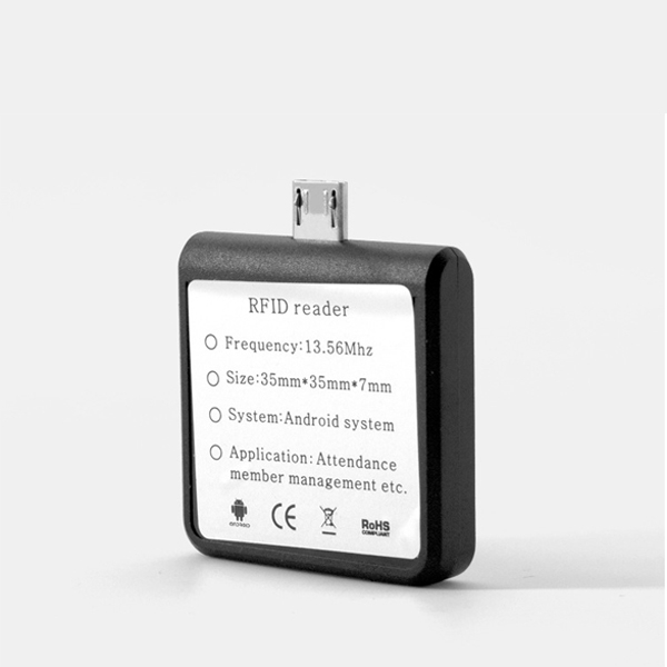 13.56Mhz Mini RFID Reader Mobile Phone EM4100 TK4100 ID Card Reader mirco usb Interface Support Android System