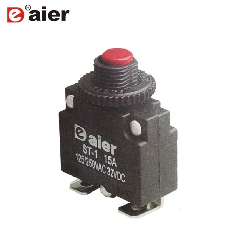 ST-1B 3~25A 125/250VAC/32VDC RIght Angle Terminal Miniature Circuit Breaker