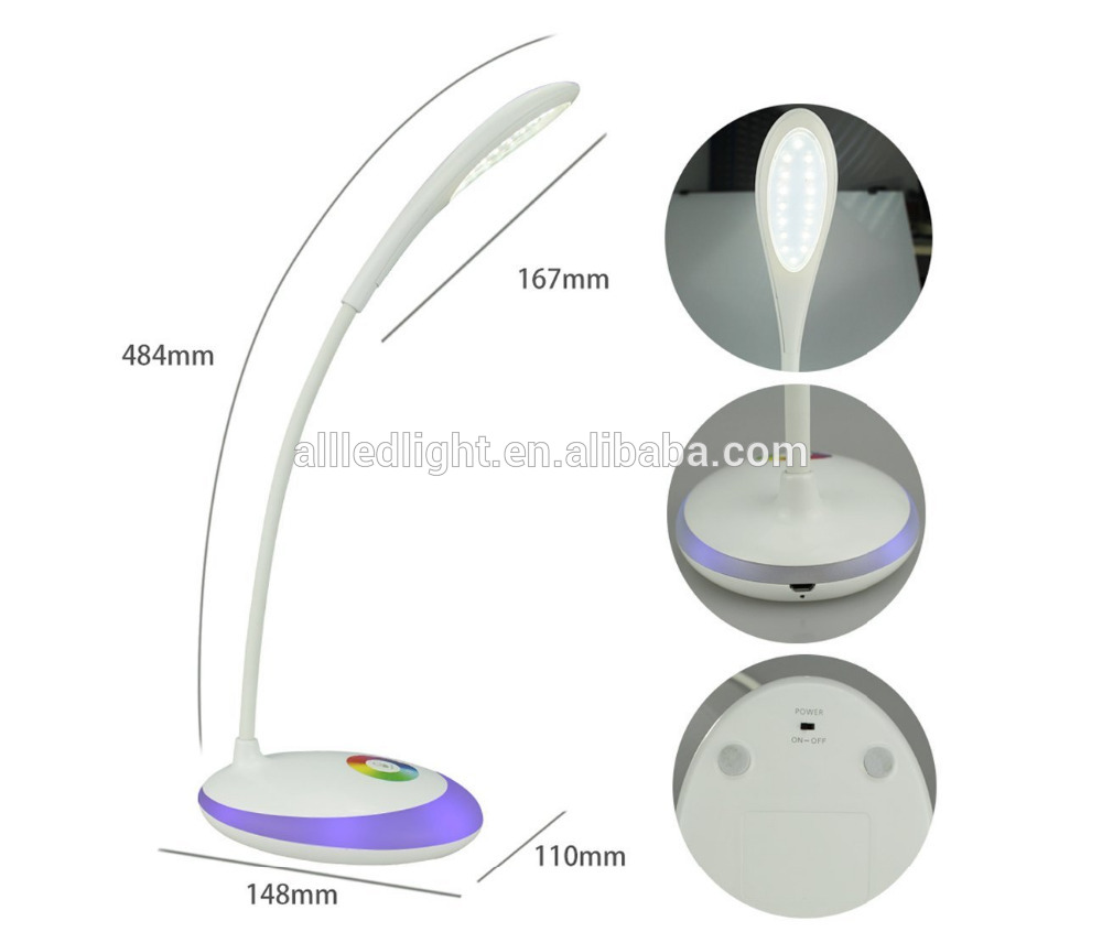 Dimmer portable rechargeable led desk lamp