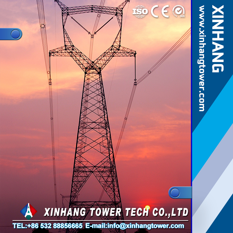 110kv 132kv Electric angle steel transmission line steel tower transmission steel tower