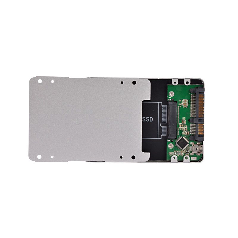New SSD Caddy Mini USB 2.0 To Mini SATA Case 2.5 Inch SATA To Mini SATA SSD Hard Disk Drive External SSD Enclosure