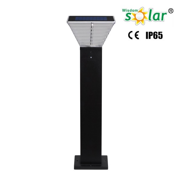 Aluminum led outdoor security garden light solar bollard lights decorative landscape lighting(JR-B008)