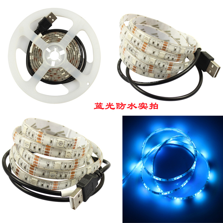 USB LED Strip Light TV Background Lighting SMD5050  DC 5V Flexible LED Tape 50CM 1M 2M 3M 4M 5M DIY Decorative Strip