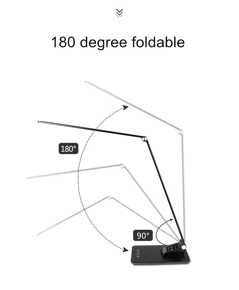 student reading metal folding desk light / desk lamp