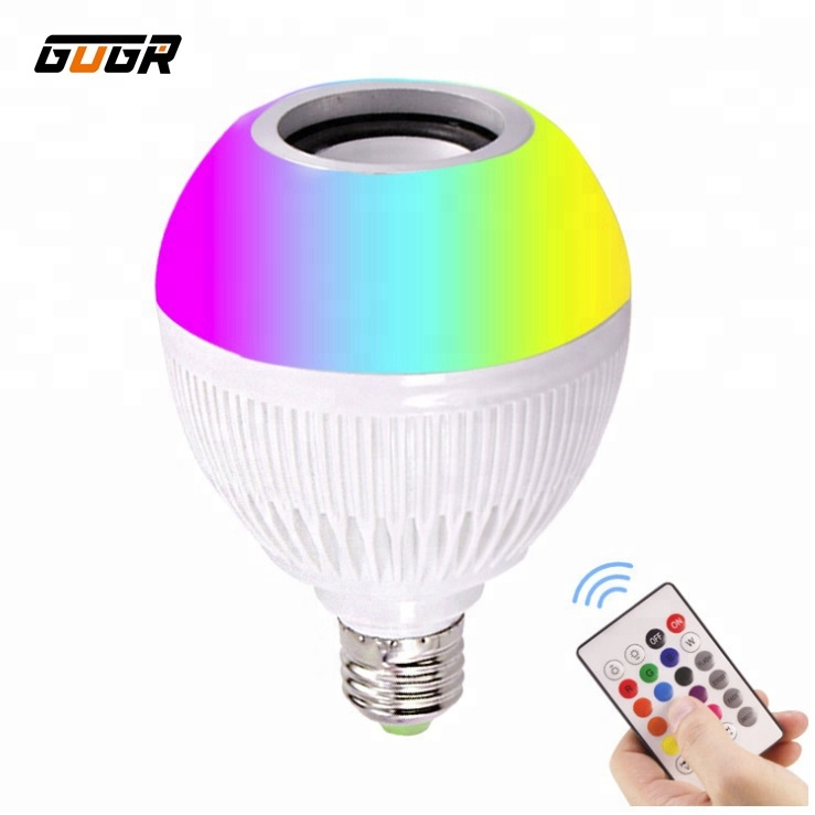 New Style AC85-265V Remote Bluetooth Changing Color Led Bulb Warm Light Music Saving Bulb