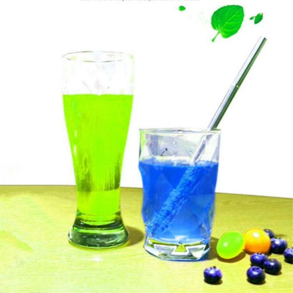 Aluminum Telescopic Metal Straw Reusable Collapsible Drink Straw with Metal Capsule Shell Silicone Tips