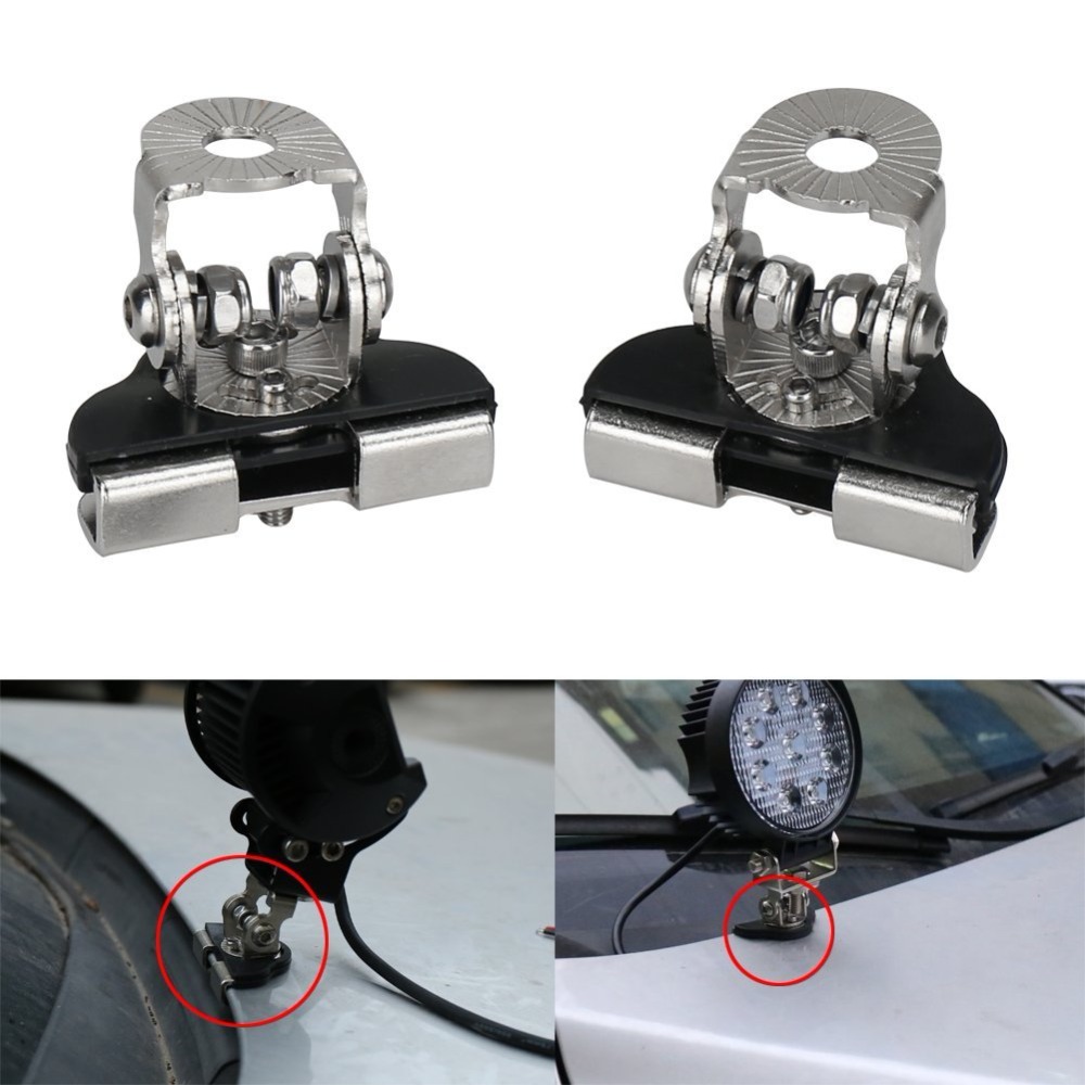 2Pcs 5.6*5*3.5mm Engine Cover Fixed Clip Car Light Holder Bracket Universal Stainless Steel Adapter Holder Retainer Hot Selling