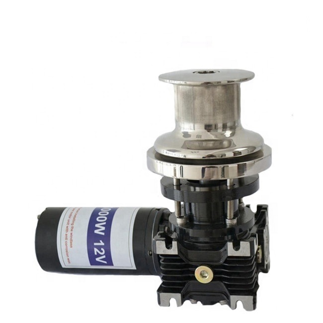 JVVC-001 waterproof 12V/24V electric rope capstan winch for Boat Yacht