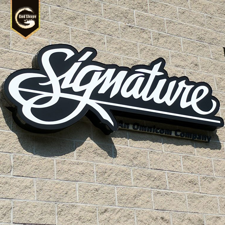 China manufacturer signage led channel front lit letters 3D build up advertising letters sign