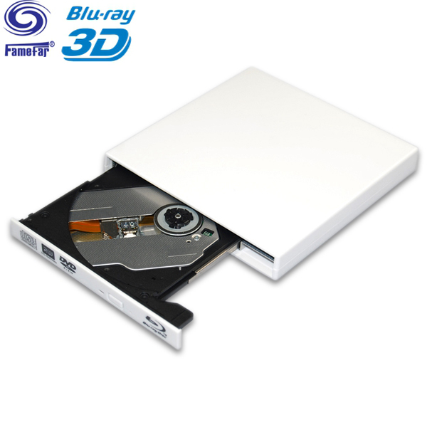 Factory hot sale External USB 2.0 25G 50G BD-R BD-ROM CD/DVD RW blu ray combo Burner Writer Recorder for Laptop Computer PC