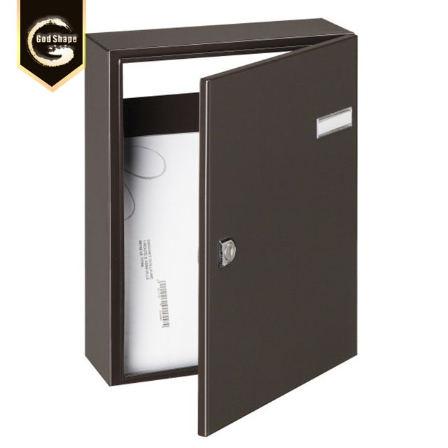Outdoor Apartment Anti Theft Metal Wall Mounted Stainless Steel Waterproof Letterbox Post Mailbox Lock