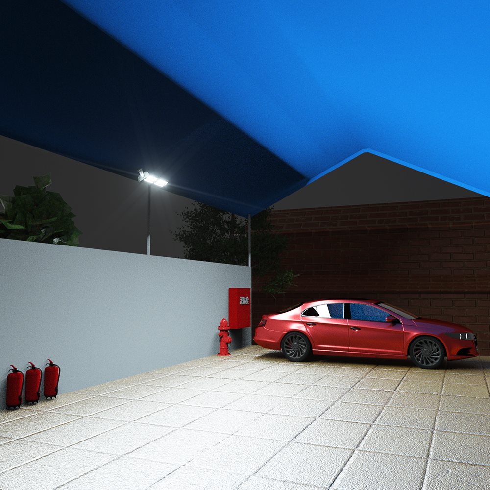 lamparas decorative modern led outdoor wall recessed solar lighting