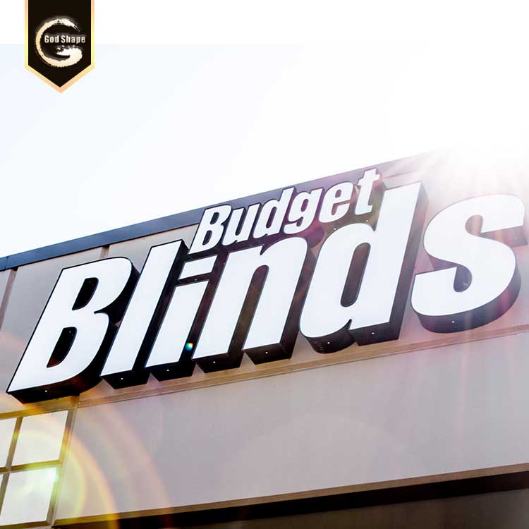 Factory price stainless steel metal 3D build up letters illuminated outdoor channel letters led sign