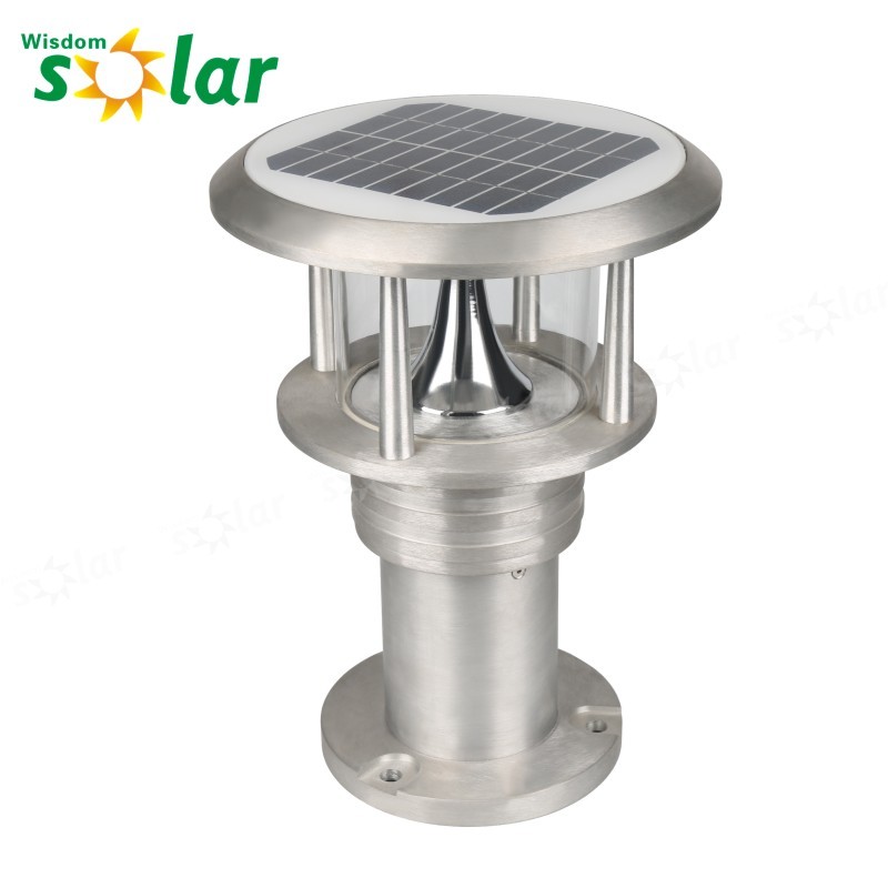 high quality Aluminum Exterior Solar light for Garden Decoration outdoor lawn powered standing light CE made in China IP65