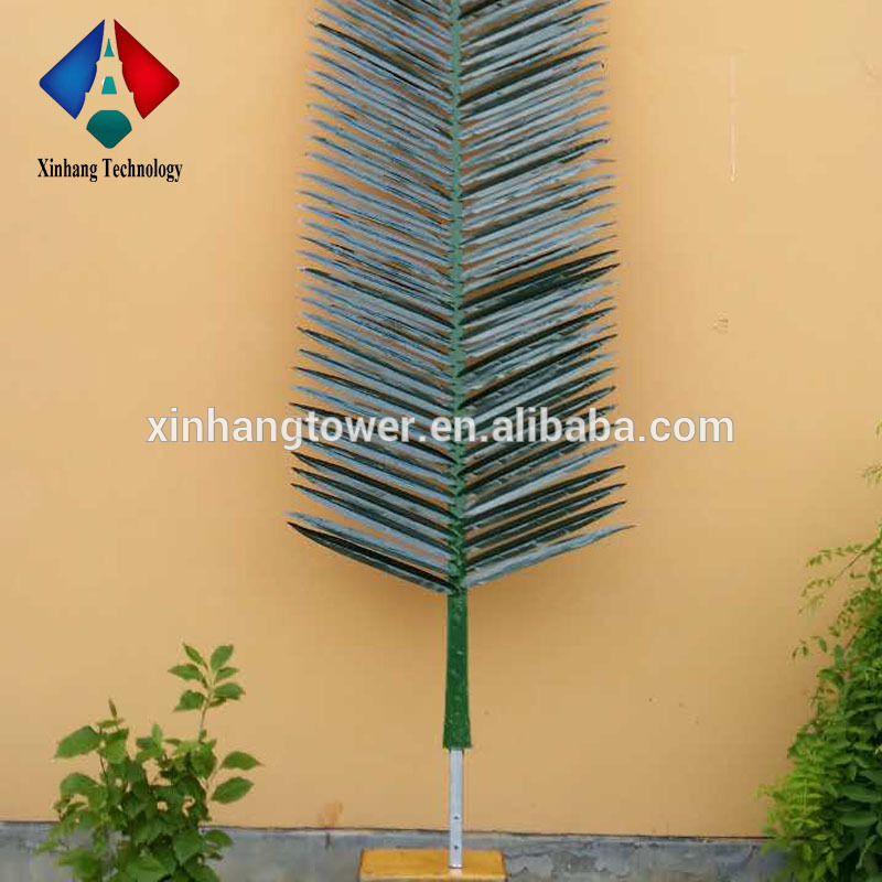 Outdoor Telecom Monopole Tower Artificial Palm Leaves