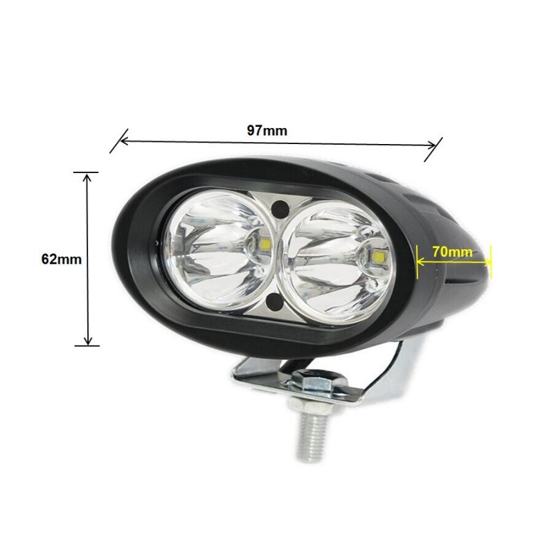 20W DC 12V 24V Car LED Work Light Lamp Headlight Bar Offroad Boat Car Motorcycle SUV Night Driving Lighting Headlamp kits