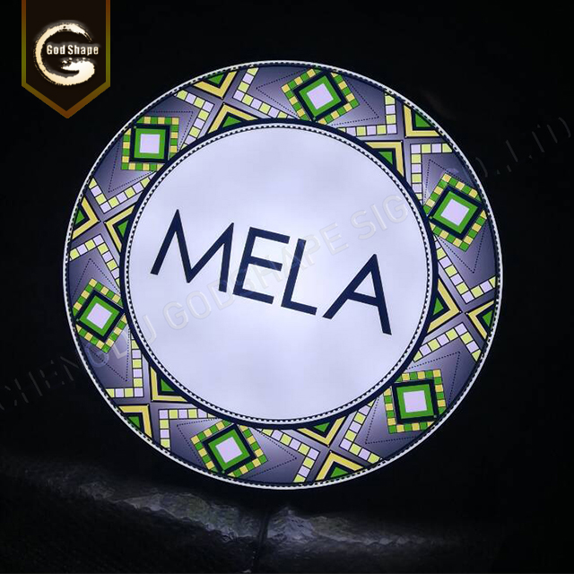Outdoor Waterproof 3d Acrylic Circle Light Box Advertising Led Light Box