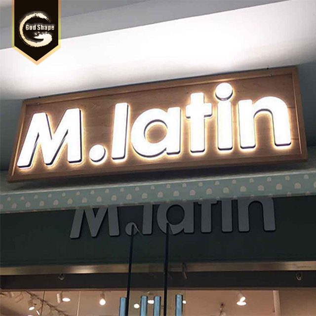Backlit Waterproof Sign Led 3D Channel Letter Pizza Cafe Shopfront Light Wall Illuminated Logo Shop Sign