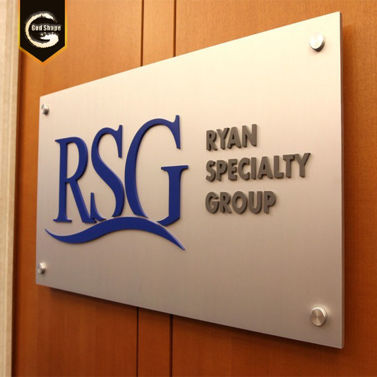 Chinese signage manufacturer wall mount front lit 3d dimensional channel letter led logo sign
