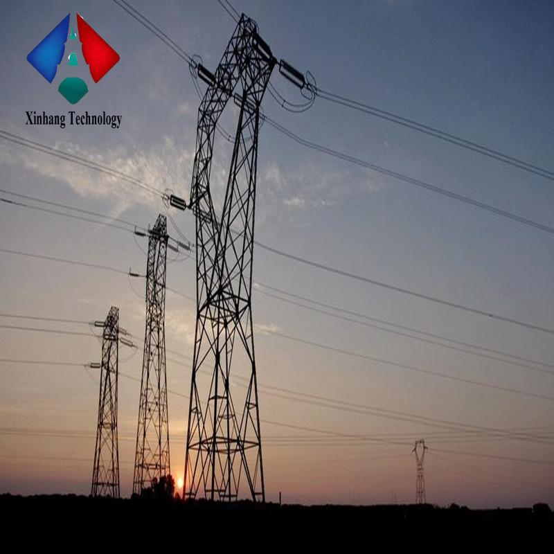 electric steel tubular pole hot dipped galvanized post anchor 230 kv transmission line angular+tower