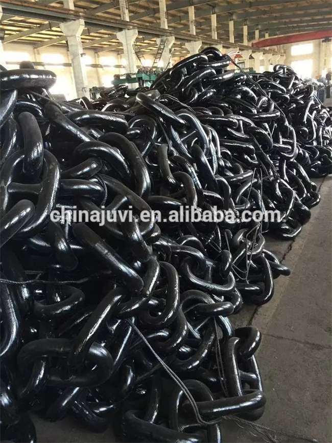 Wholesale price U1 U2 U3 marine anchor chain link stud welded chain