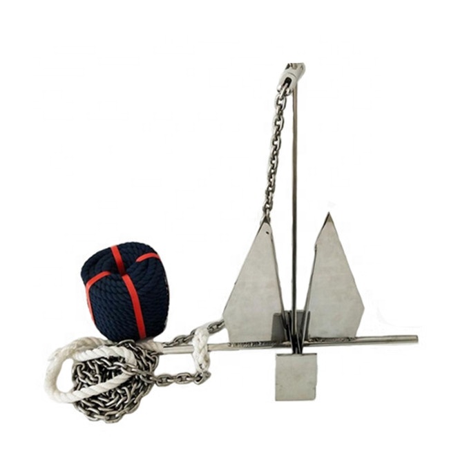 30KG Stainless steel claw Danforth Anchor in boat winches