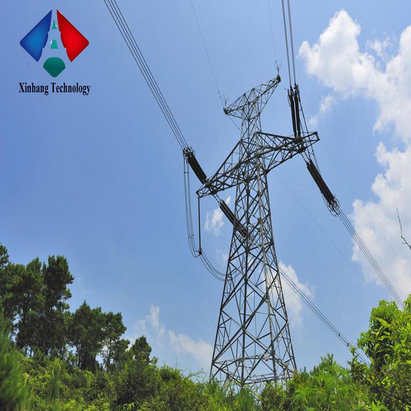 110kv 132 kv 220kv 550kv galvanized tower 10kv-500kv dead-end transmission line 35ft steel pole