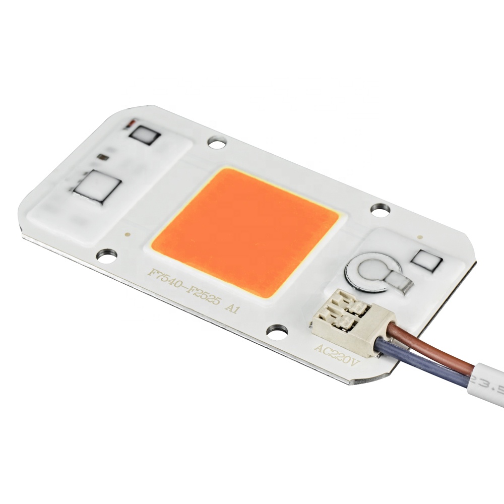 solderless driverless 380-780nm Led COB 50W plant grow light phytolamp