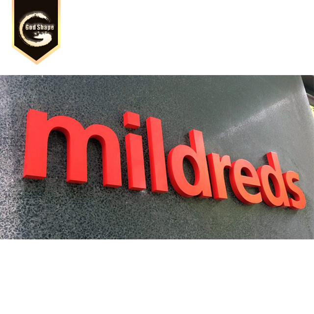 Frontlit Led 3D Channel Letter Pizza Cafe Shopfront Light Wall Illuminated Logo Shop Blister Word Sign