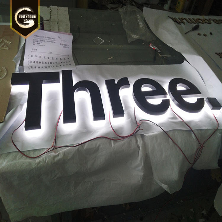 Led Channel Signs Acrylic LED Luminous Letters 3D Logo Sign