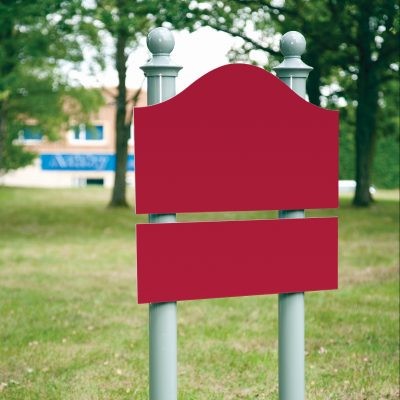 Outdoor yard garden sign board aluminum profile information display board