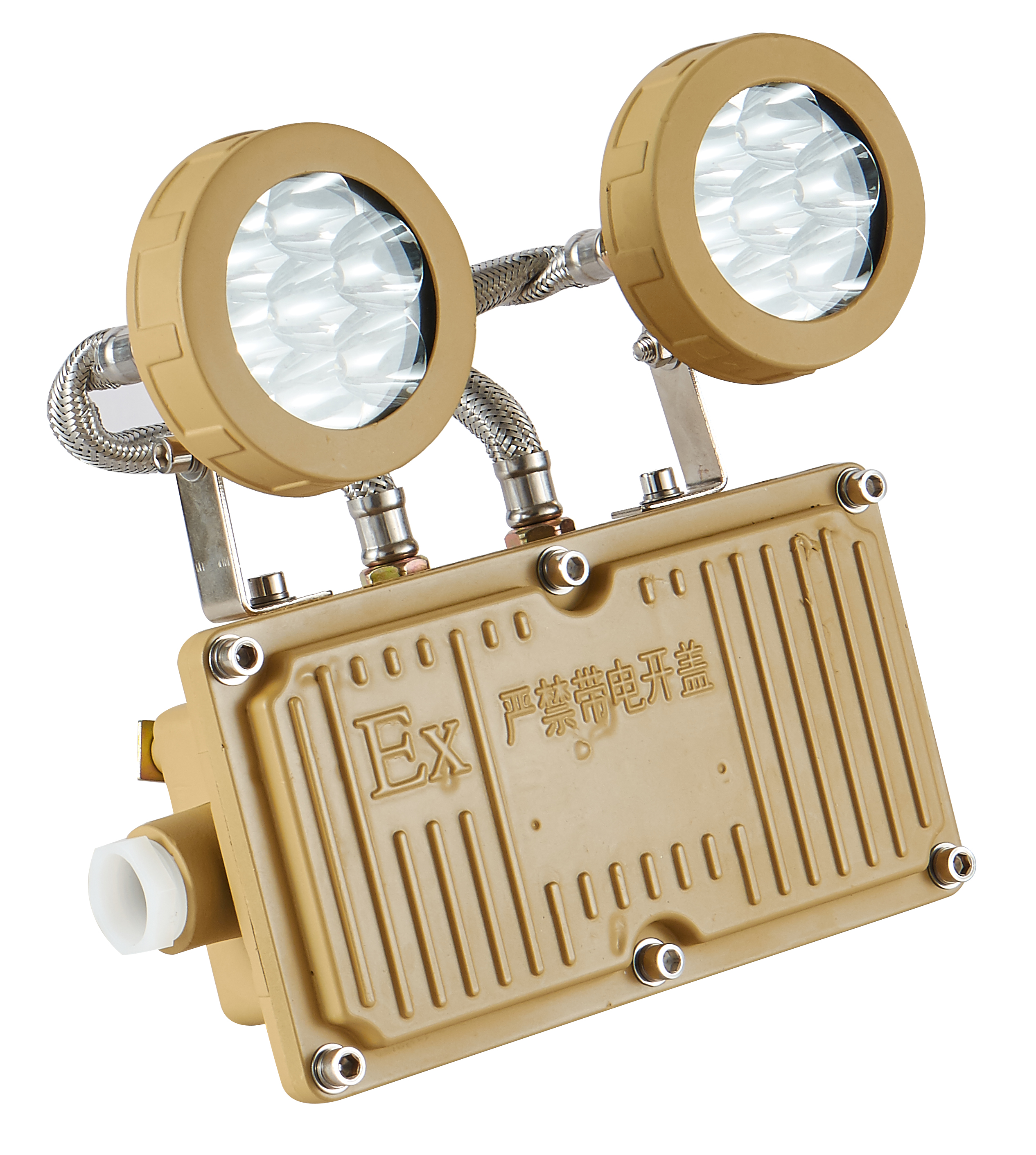 Waterproof IP65 Exit Signs Automatic Explosion-proof LED Double Emergency Light 2 x 3W