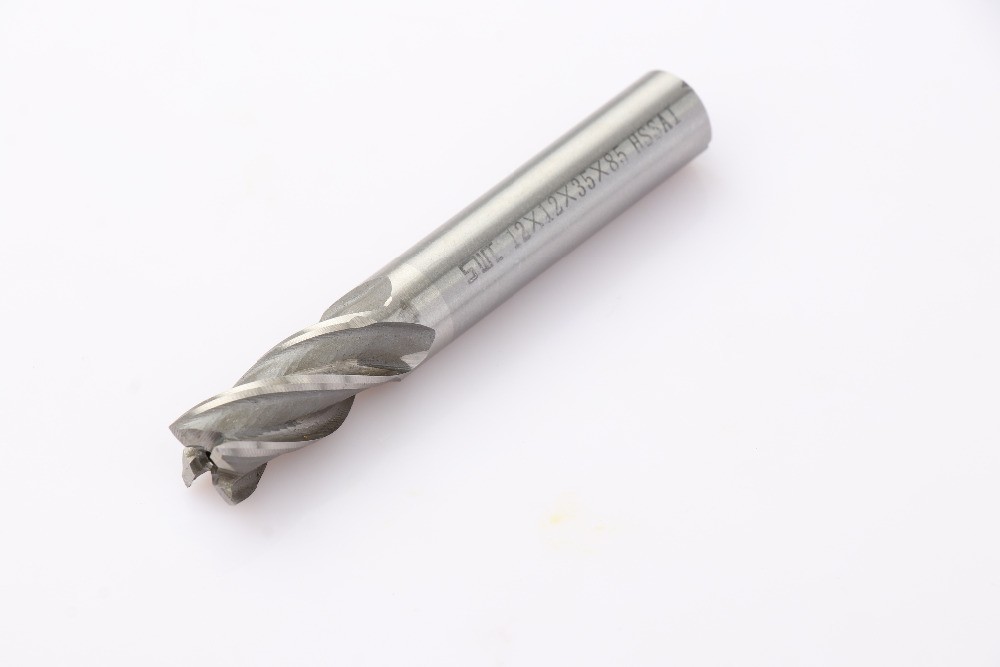 1Pc HSS Carbide End Mill CNC Tools Diameter 12mm 4 Blades Flute Mill Cutter Straight Shank Solid Carbidet Drill bit