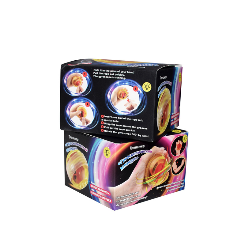 Factory Wholesale LED Light Counter Fitness Power Wrist Super Gyro Force Trainer Ball