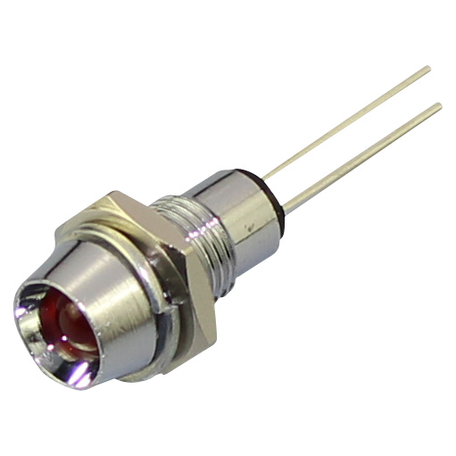 MLH-5-1 metal threaded convex type 5mm led holder, lamp holder