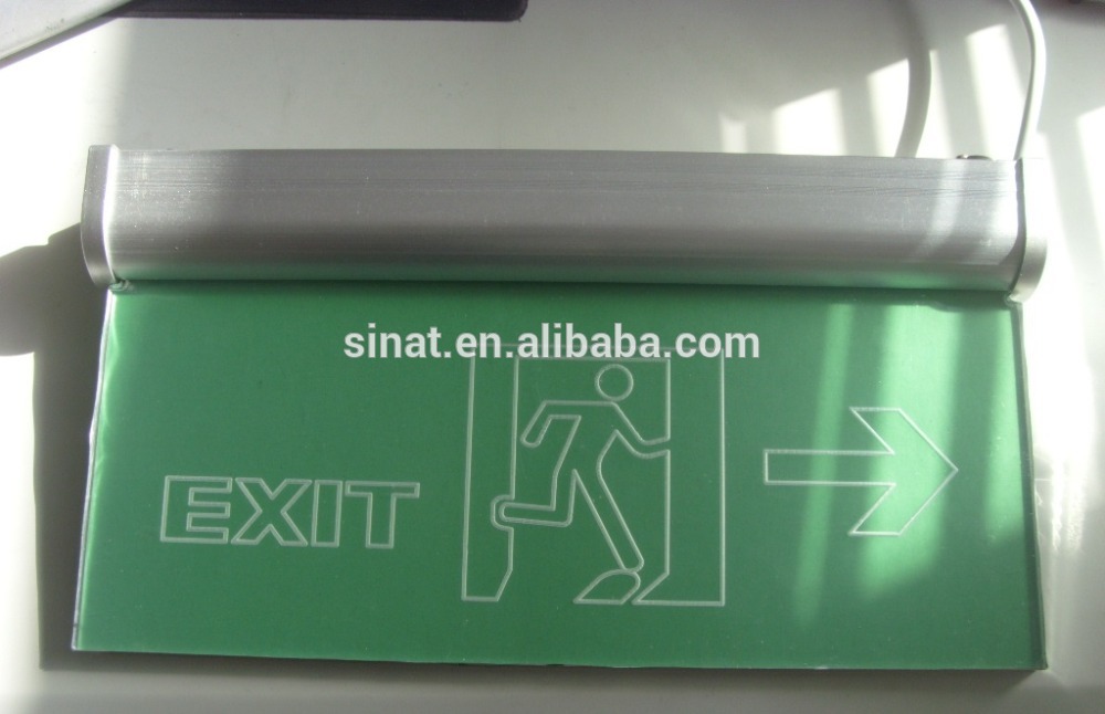 Fire fighting Emergency light Green Exit 3W