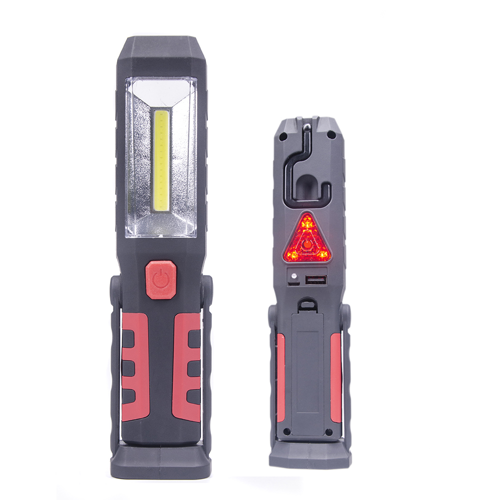Super Bright 170LM Flashlight SOS Warning Lighting USB Recharing Worklamp 360 Degree Pivoting Magnetic 3W COB LED Working Light