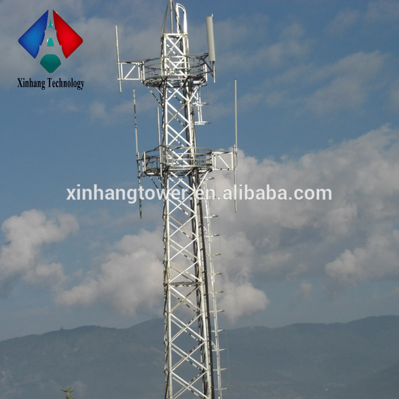 Hot dipped galvanized Telecom Tubular Mast