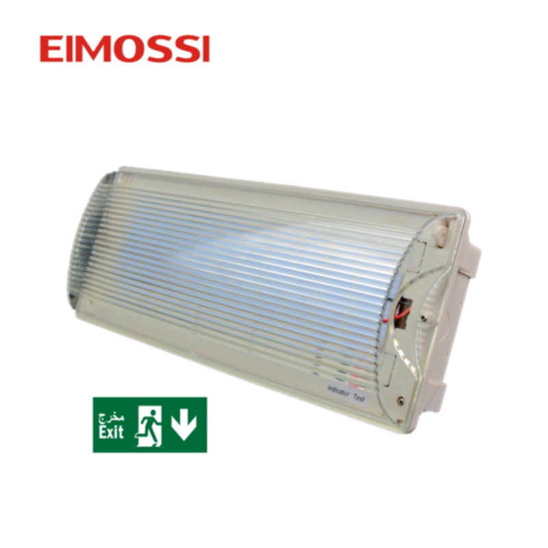 IP 65 Waterproof Bulkhead Emergency Light with sticker