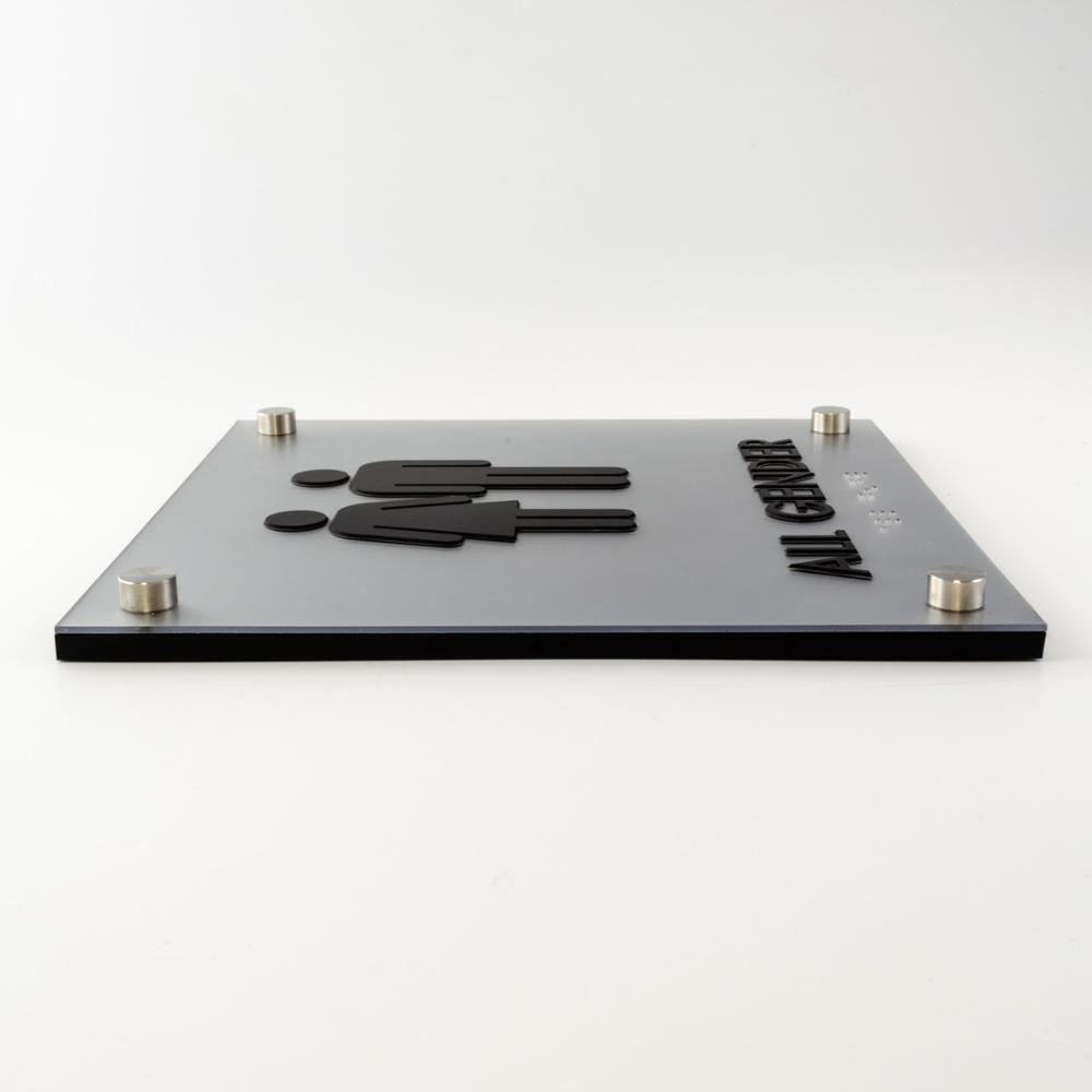 China Custom Decorative Office Door Plates/ ADA  Braille Toilet Signs