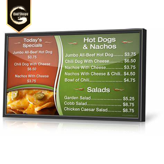 New Coming Wall Mounted Signs Acrylic Vaccum LED Light Box For Advertising