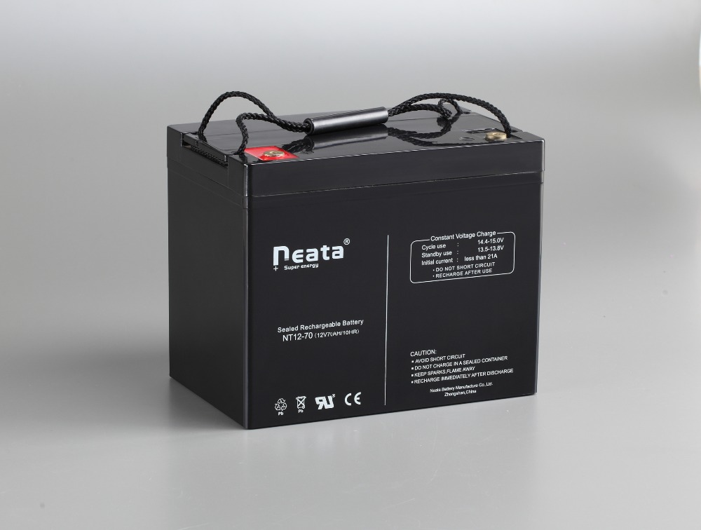 Deep cycle long life  lead acid storage AGM  battery 12v 70ah