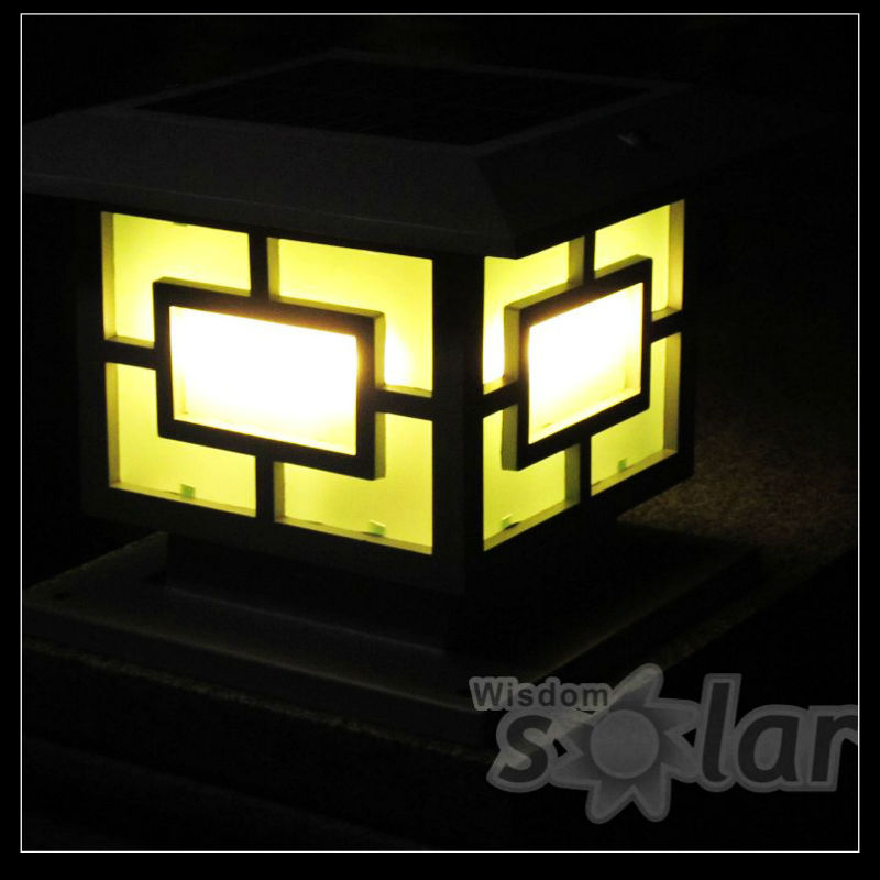 Outdoor lighting CE Solar main gate lights on house /yard gate