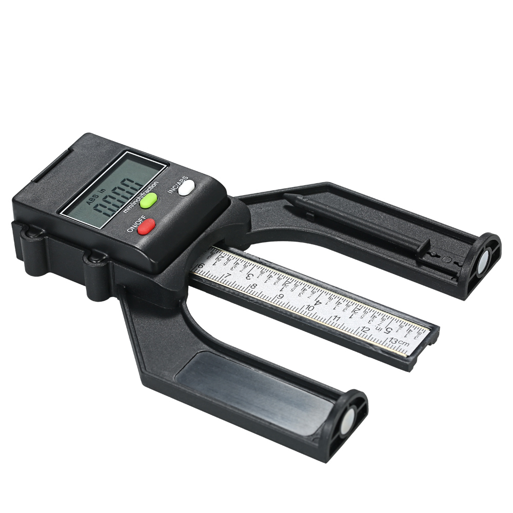 Digital Depth Gauge Tread LCD Magnetic Feet Aperture 130mm Hand Routers Self Standing Depth Gauge Trend Digital Router